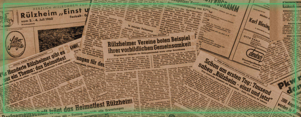 Bericht zum Heimatfest 1960